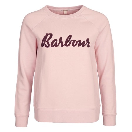 Barbour otterburn best sale sweatshirt pink