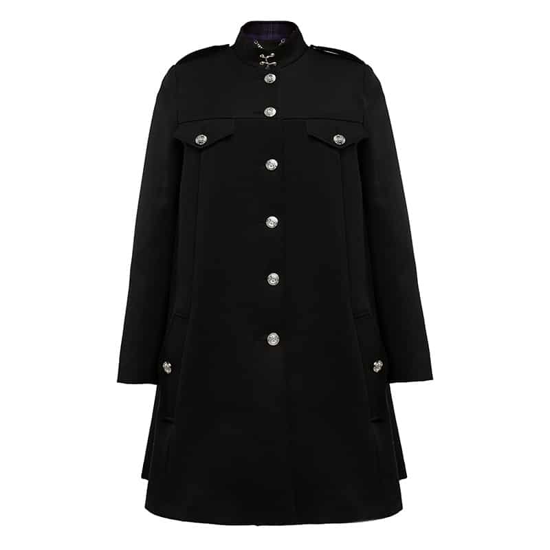 Holland Cooper Ladies Jubilee Highbury Cape Coat Black Twill