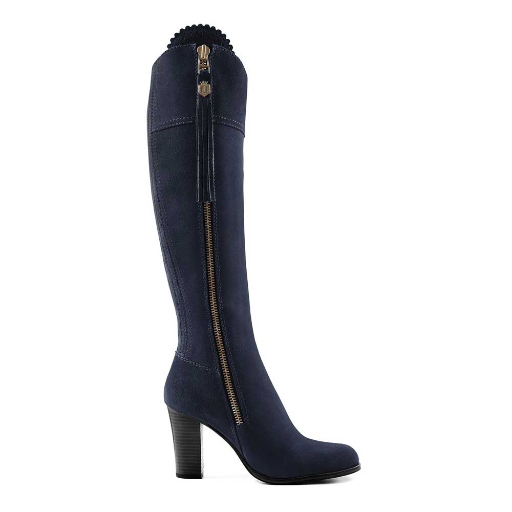 Womens Zara Black Leather Knee High Heel Boots UK 7 EU 40 US 9.5 | eBay