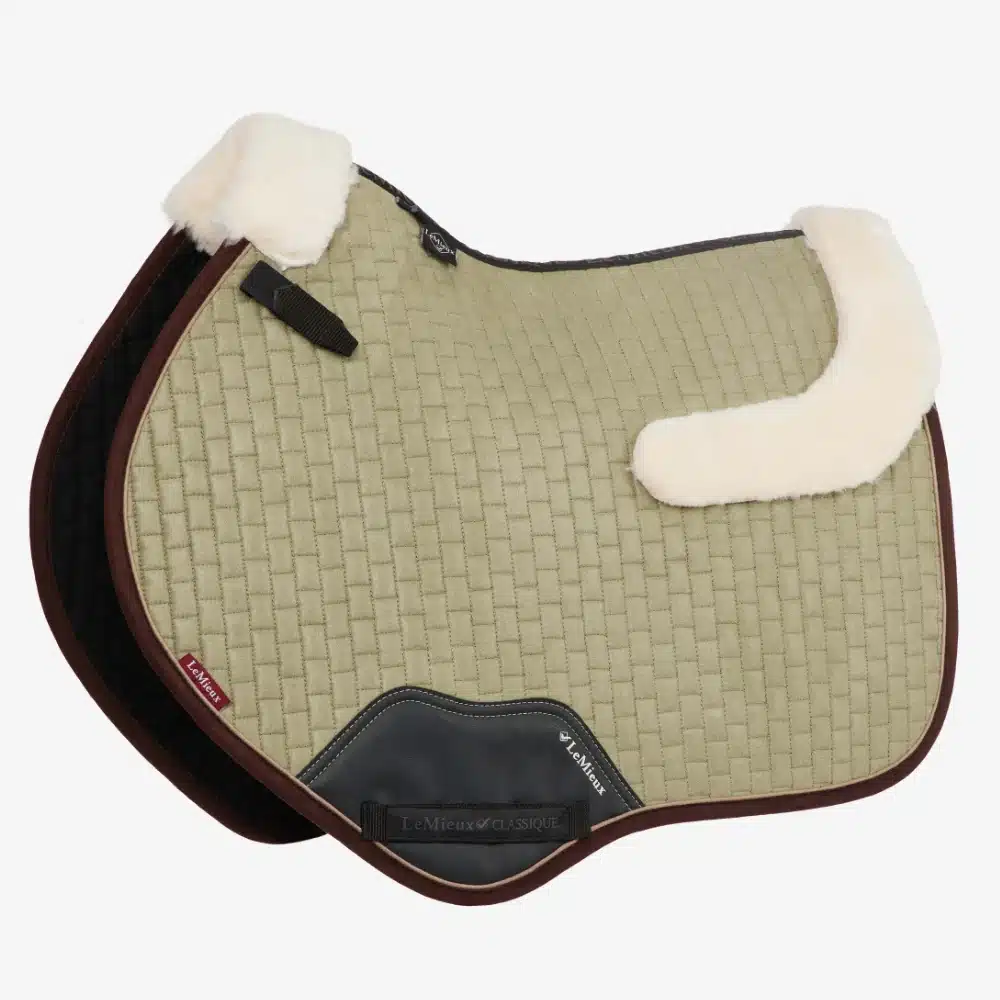 Lemieux Merino Suede Classic Close Contact Saddle Pad Fern